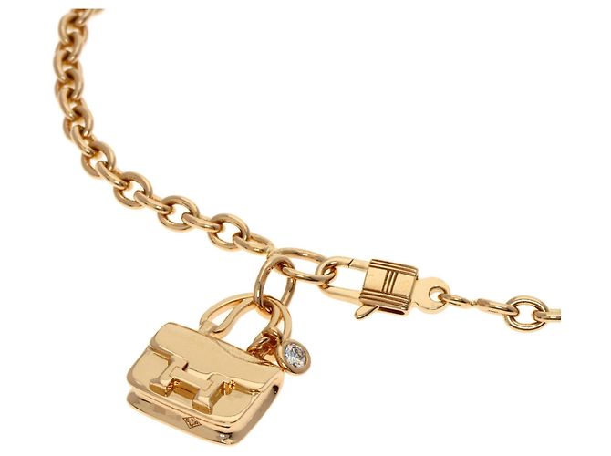 Bracciale Constance 1P con diamante Hermès in oro rosa 18K - vista 2
