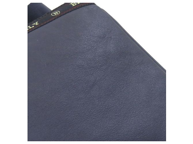 Bally Logo Schultertasche Marineblau - Ansicht 10