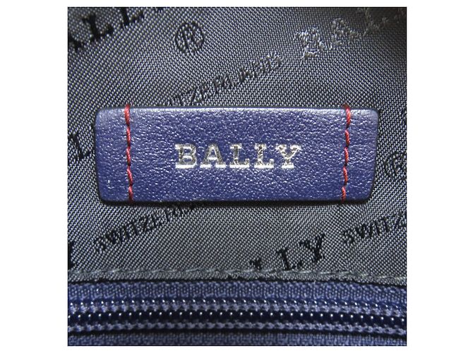 Bally Logo Schultertasche Marineblau - Ansicht 6