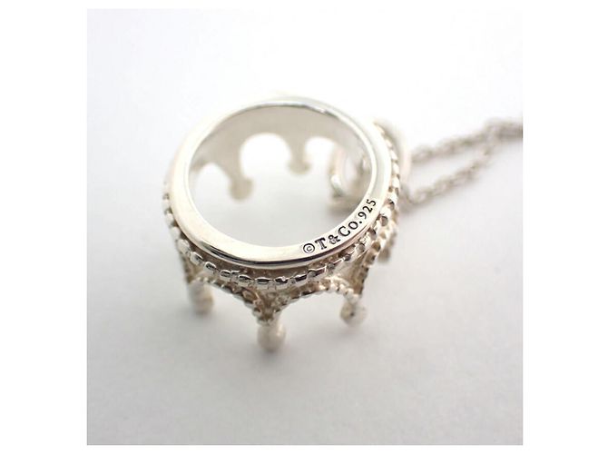Collana Pendente Charm Corona 925 Tiffany & Co. - vista 10