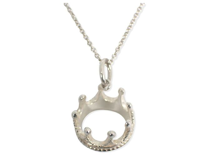 Collana Pendente Charm Corona 925 Tiffany & Co. - vista 2