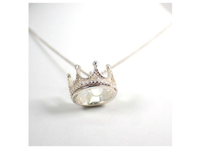 Collana Pendente Charm Corona 925 Tiffany & Co. - vista 5