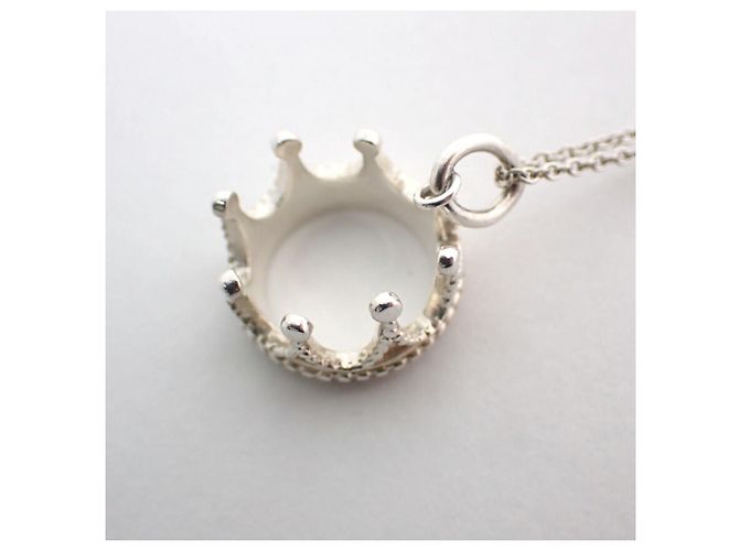 Collana Pendente Charm Corona 925 Tiffany & Co. - vista 7