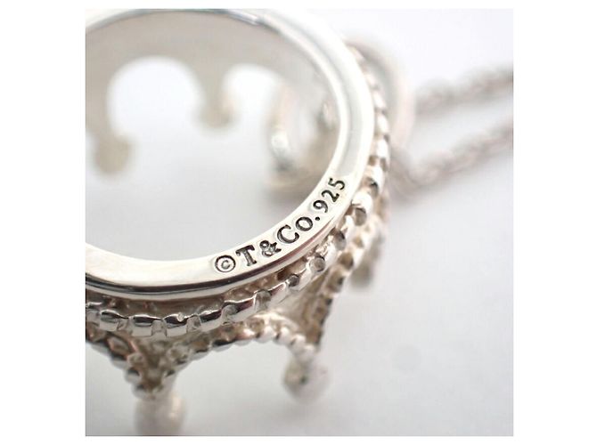 Collana Pendente Charm Corona 925 Tiffany & Co. - vista 9