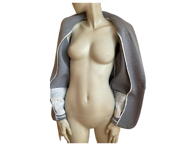 Autre Marque ✨ Blazer azzurro chiaro strutturato con colletto a scialle – Marie Sixtine – Taglia S Blu chiaro - vista 2