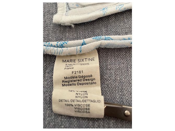 Autre Marque ✨ Blazer azzurro chiaro strutturato con colletto a scialle – Marie Sixtine – Taglia S Blu chiaro - vista 5