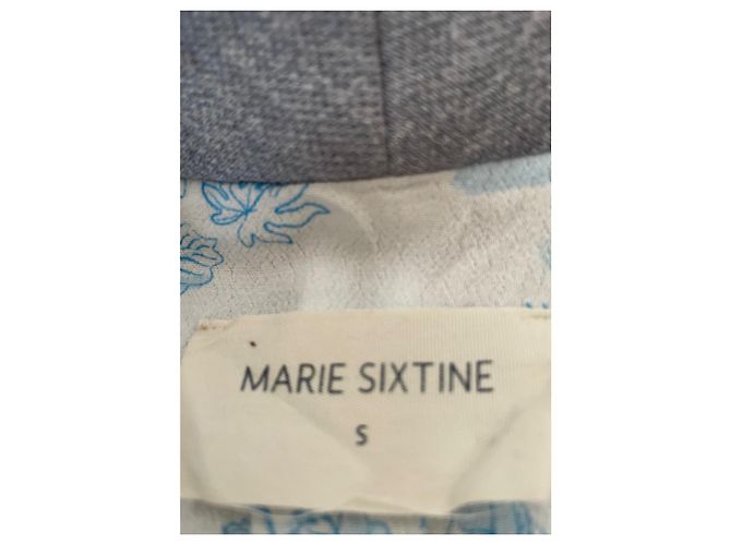 Autre Marque ✨ Blazer azzurro chiaro strutturato con colletto a scialle – Marie Sixtine – Taglia S Blu chiaro - vista 6