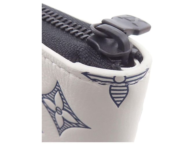 Louis Vuitton Monogram Shadow Zippy Wallet White Navy blue - view 13