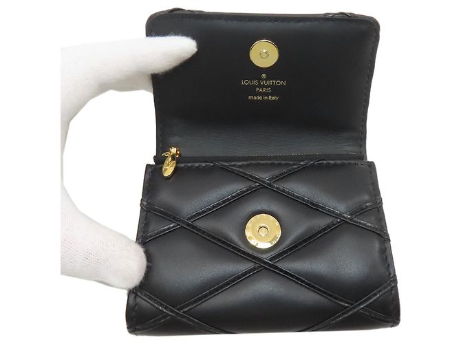 Billetera bi-fold Rosalie GO-14 M83078 de Louis Vuitton Negro - vista 4