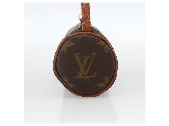Pochette Papillon Monogram in Tela Mini Louis Vuitton Marrone - vista 3