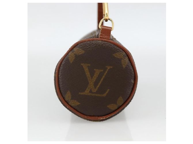 Pochette Papillon Monogram in Tela Mini Louis Vuitton Marrone - vista 4