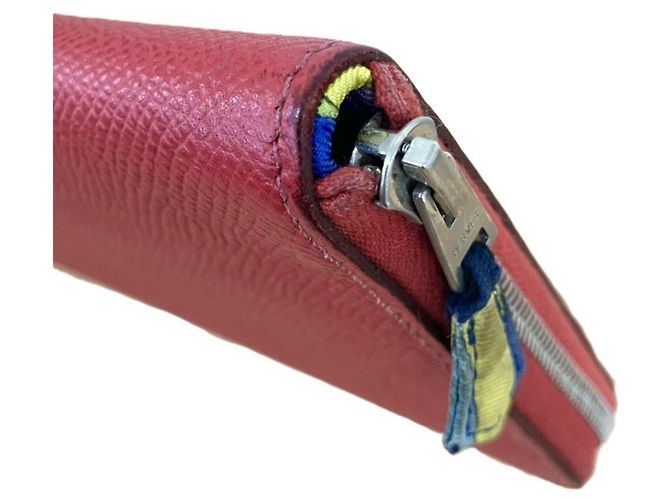 Hermès Azap Seidenlangbörse in Rot - Ansicht 8