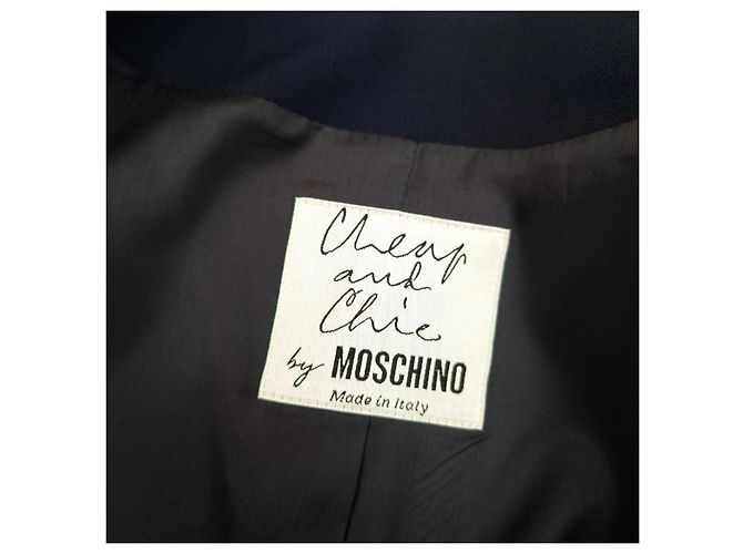 Moschino Cheap and Chic blazer blu 1990s - vista 3