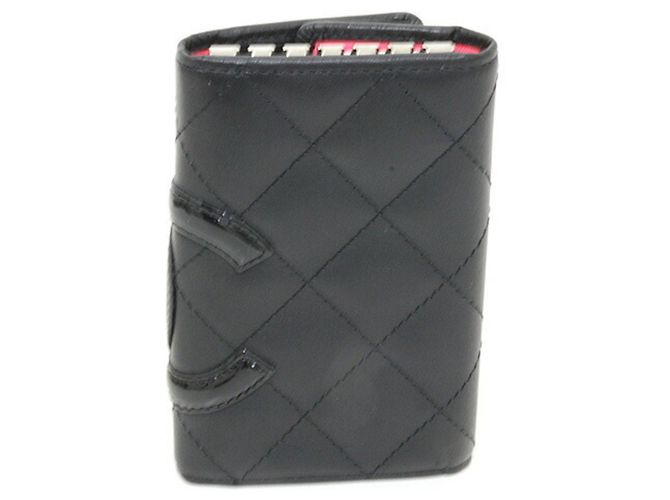 Portachiavi Chanel Cambon Nero Rosa - vista 3