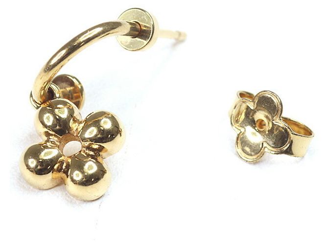 Louis Vuitton Blooming Gold Metallohrringe Golden - Ansicht 3