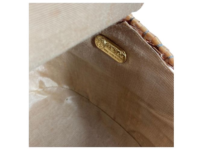 Fendi Vintage Strohtasche Beige - Ansicht 12
