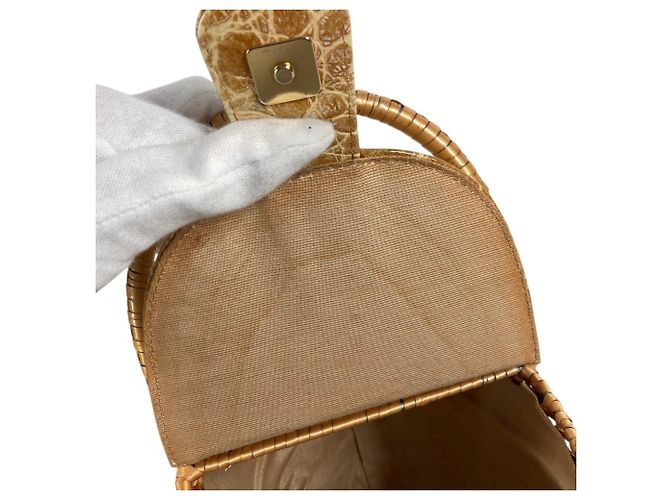 Fendi Vintage Strohtasche Beige - Ansicht 13