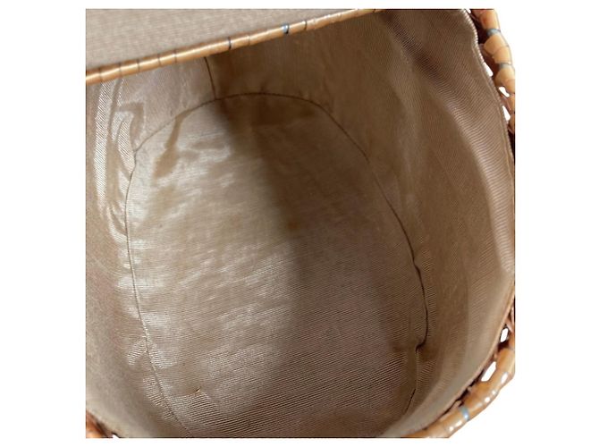 Fendi Vintage Strohtasche Beige - Ansicht 14
