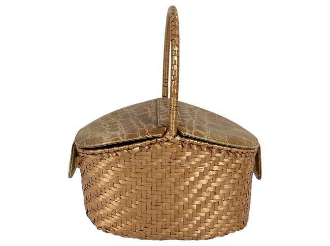 Fendi Vintage Strohtasche Beige - Ansicht 4