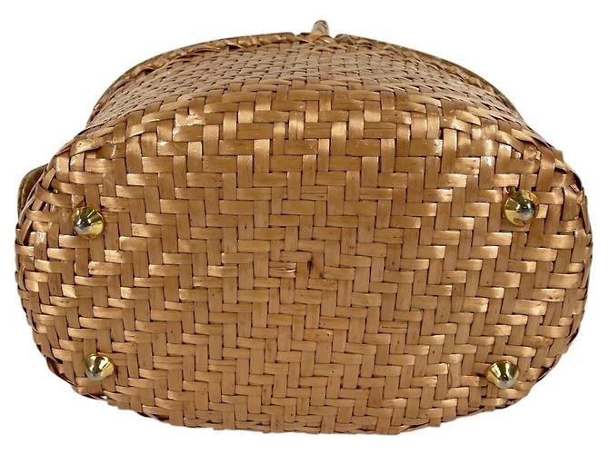 Fendi Vintage Strohtasche Beige - Ansicht 7