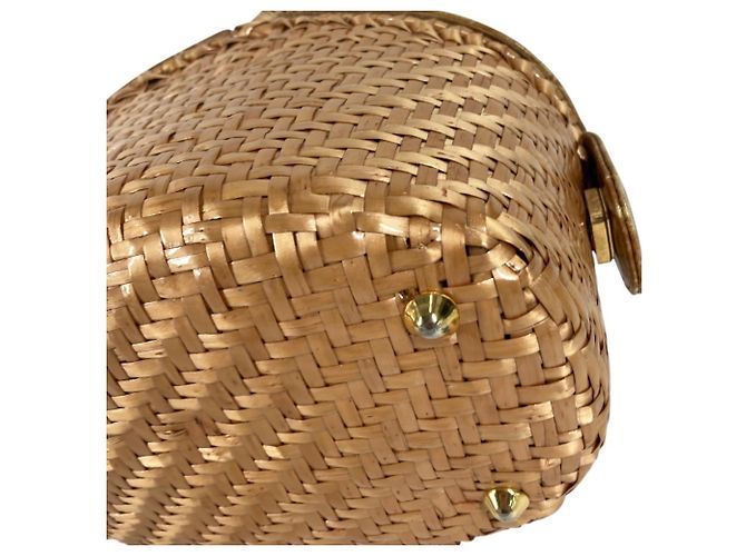 Fendi Vintage Strohtasche Beige - Ansicht 8