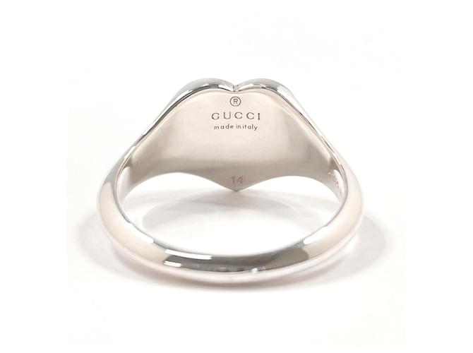 Anello Gucci Heart Interlocking G Argento - vista 3