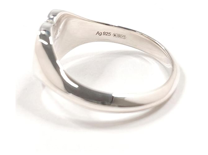 Anello Gucci Heart Interlocking G Argento - vista 4