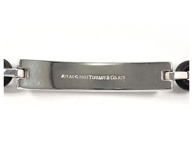 Tiffany & Co Bracciale charm numerico Tiffany Atlas Nero Argento - vista 5