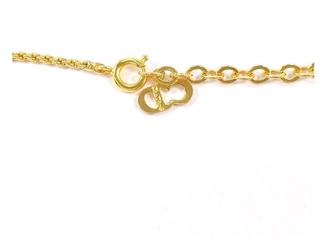 Collana Vintage CD Logo Christian Dior D'oro - vista 4