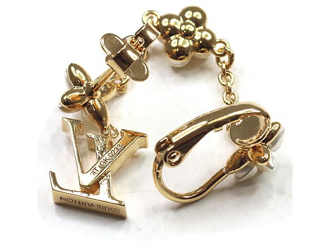 Orecchino LV Floragram di Louis Vuitton D'oro - vista 3