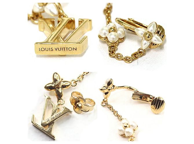 Orecchino LV Floragram di Louis Vuitton D'oro - vista 6