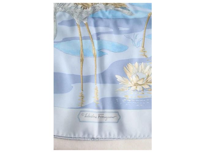 Salvatore Ferragamo Carré blu - vista 3