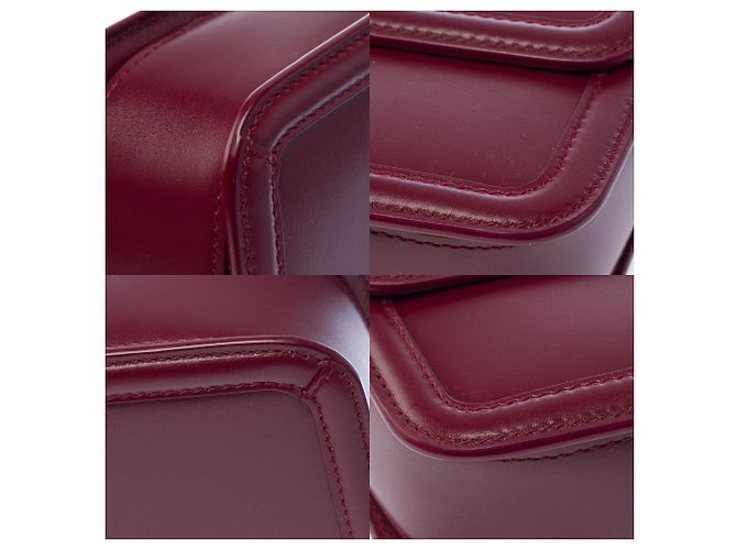 Borsa in Pelle Bordeaux YVES SAINT LAURENT - 103446 Bordò - vista 12