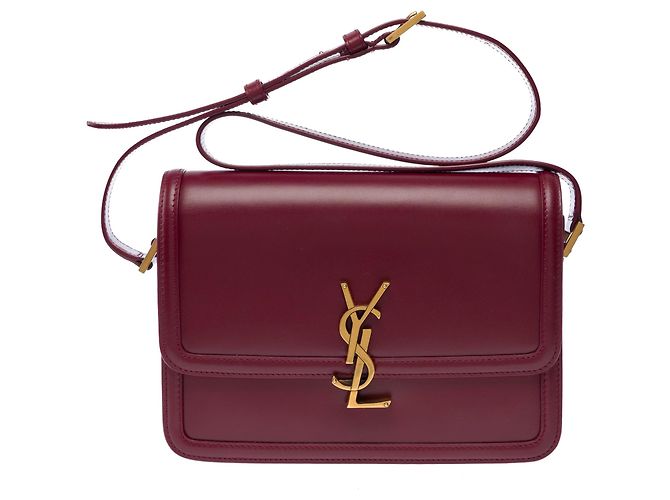 Borsa in Pelle Bordeaux YVES SAINT LAURENT - 103446 Bordò - vista 3