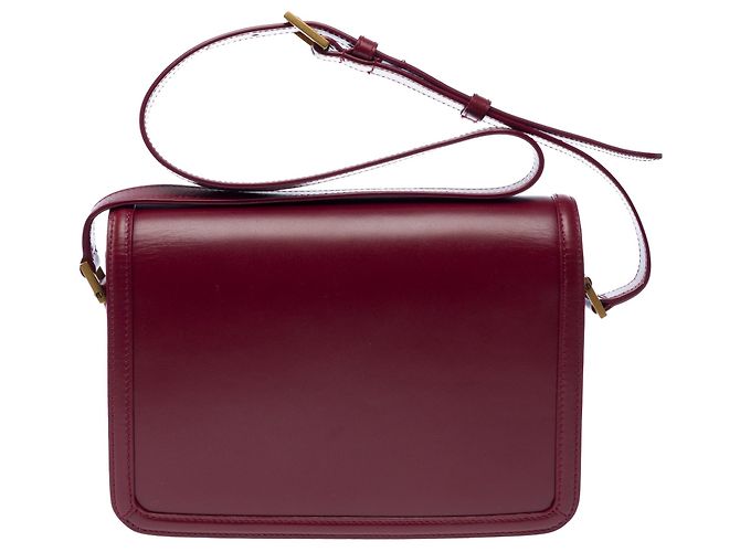 Borsa in Pelle Bordeaux YVES SAINT LAURENT - 103446 Bordò - vista 4