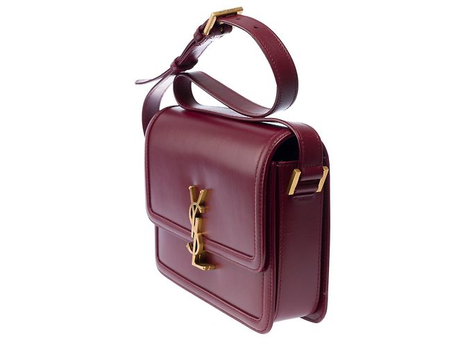 Borsa in Pelle Bordeaux YVES SAINT LAURENT - 103446 Bordò - vista 5