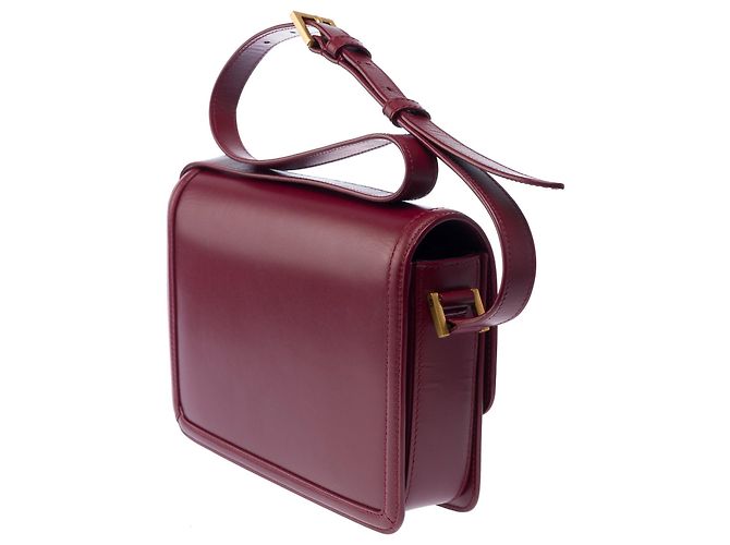 Borsa in Pelle Bordeaux YVES SAINT LAURENT - 103446 Bordò - vista 6