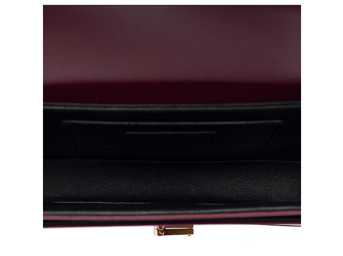 Borsa in Pelle Bordeaux YVES SAINT LAURENT - 103446 Bordò - vista 9