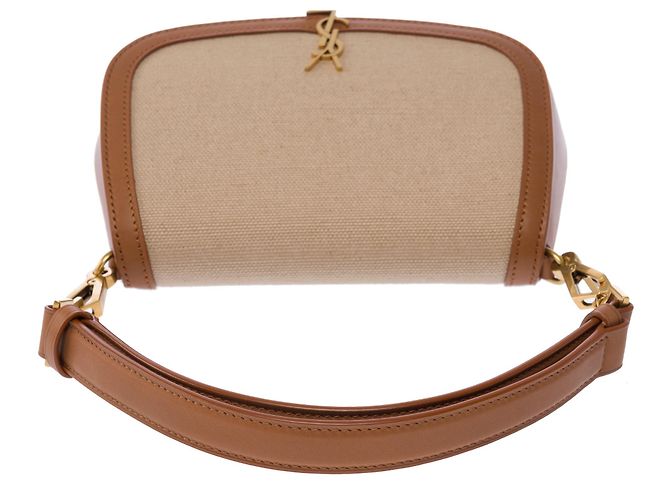 YVES SAINT LAURENT Beiger Canvas-Beutel - 103449 - Ansicht 10