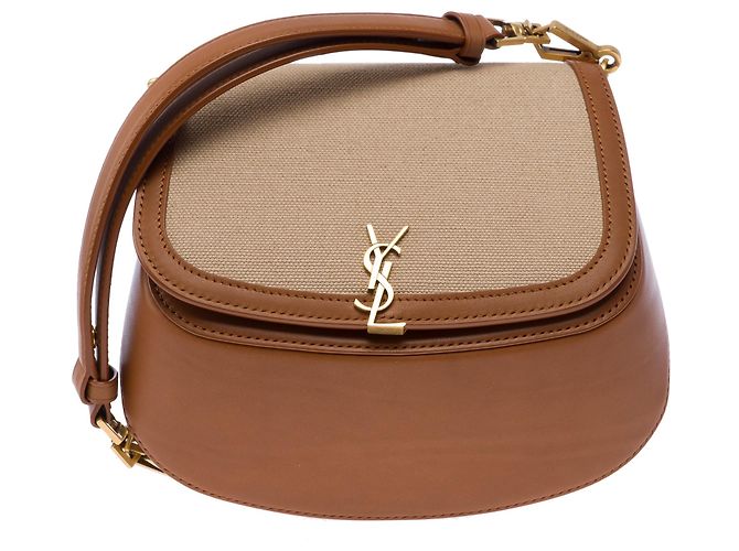 YVES SAINT LAURENT Beiger Canvas-Beutel - 103449 - Ansicht 3