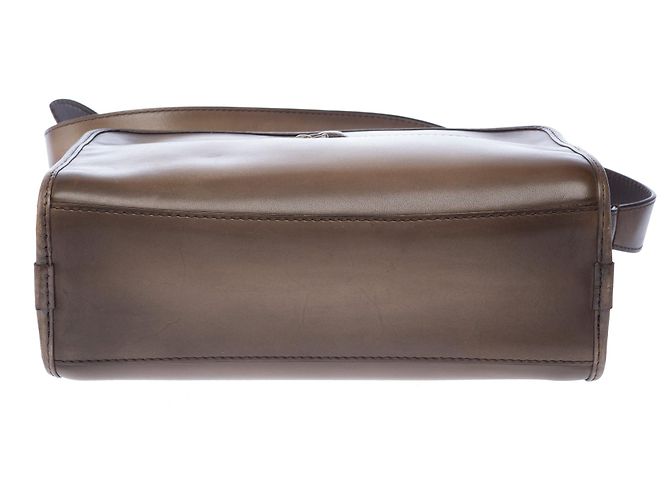 Autre Marque Bolsa de Couro Cinza NÃO ASSINADA - 103436 - vista 10