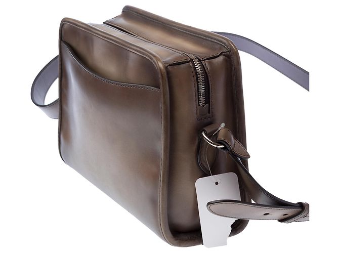 Autre Marque Bolsa de Couro Cinza NÃO ASSINADA - 103436 - vista 6