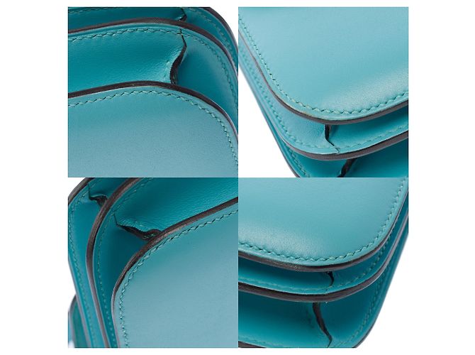 Hermès Borsa HERMES Constance in Pelle Blu - 103444 - vista 10