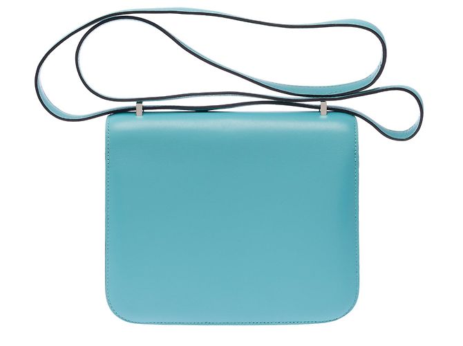 Hermès Borsa HERMES Constance in Pelle Blu - 103444 - vista 3