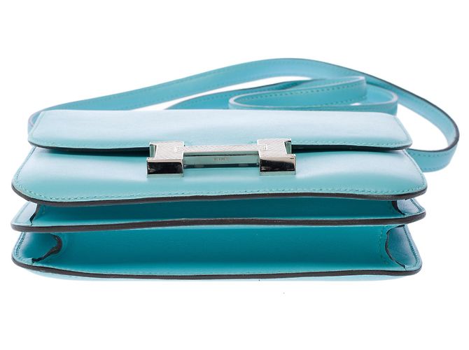 Hermès Borsa HERMES Constance in Pelle Blu - 103444 - vista 9