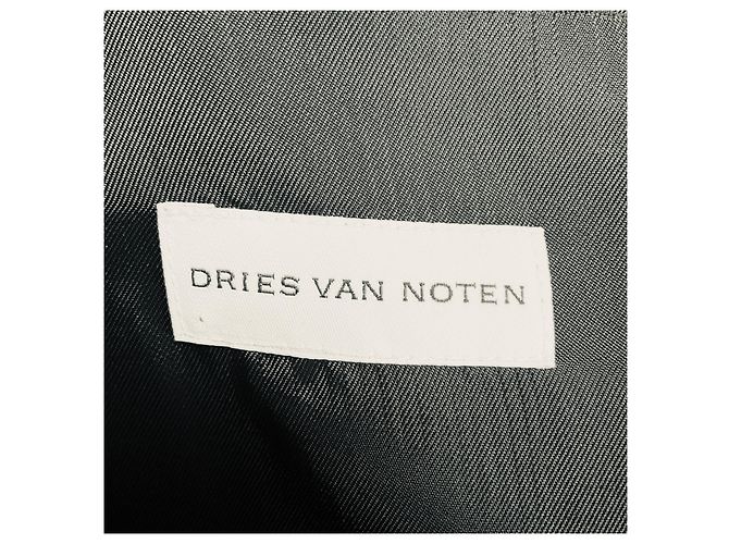 Schwarzes strukturiertes Dillan-Midikleid von Dries van Noten - Ansicht 4