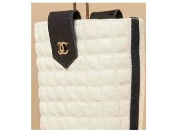 Cambon Chanel Einzigartiges Modell Stiefel Schwarz Aus weiß - Ansicht 7