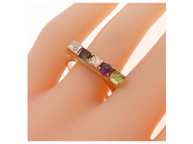 Autre Marque Vendome Au750 Roségold Stein Diamantring Pink - Ansicht 5