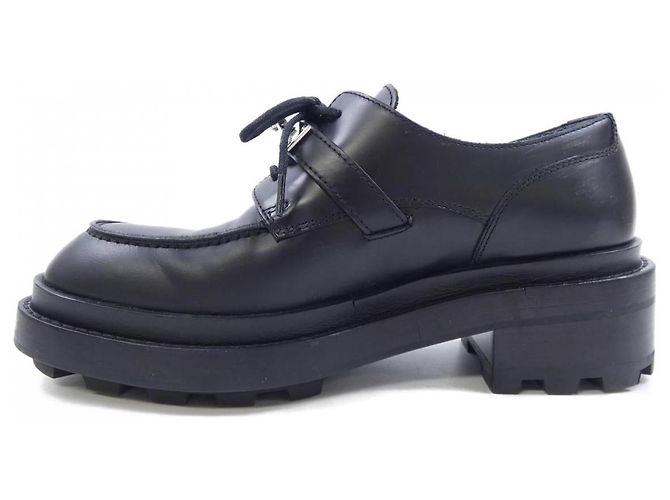 Hermès Hermes Platform Lederschuhe Größe 36 Schwarz - Ansicht 2