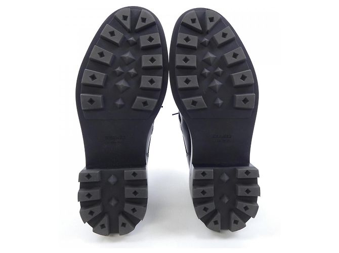 Hermès Hermes Platform Lederschuhe Größe 36 Schwarz - Ansicht 4